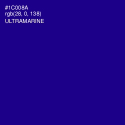 #1C008A - Ultramarine Color Image