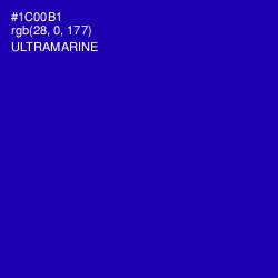 #1C00B1 - Ultramarine Color Image