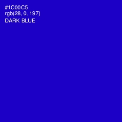 #1C00C5 - Dark Blue Color Image