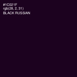 #1C021F - Black Russian Color Image