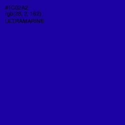 #1C02A2 - Ultramarine Color Image