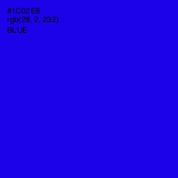 #1C02E8 - Blue Color Image