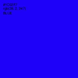 #1C02F7 - Blue Color Image