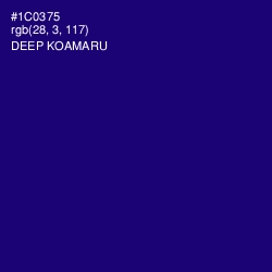 #1C0375 - Deep Koamaru Color Image