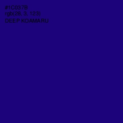 #1C037B - Deep Koamaru Color Image