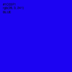 #1C03F1 - Blue Color Image