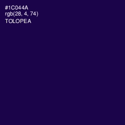 #1C044A - Tolopea Color Image