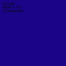 #1C0489 - Ultramarine Color Image