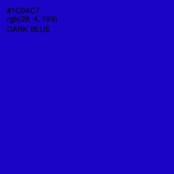 #1C04C7 - Dark Blue Color Image