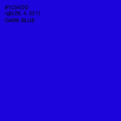 #1C04DD - Dark Blue Color Image