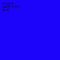 #1C04FB - Blue Color Image