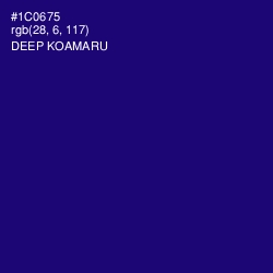 #1C0675 - Deep Koamaru Color Image