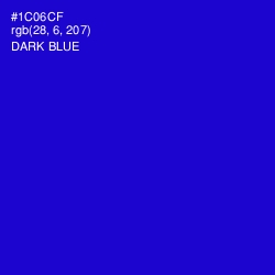#1C06CF - Dark Blue Color Image