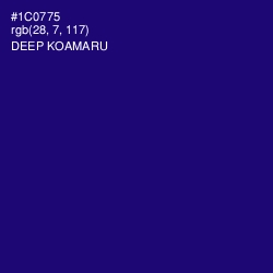 #1C0775 - Deep Koamaru Color Image