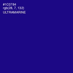 #1C0784 - Ultramarine Color Image