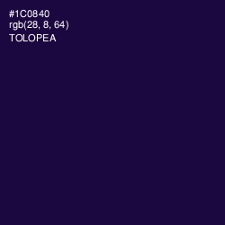 #1C0840 - Tolopea Color Image