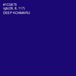 #1C0875 - Deep Koamaru Color Image