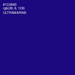 #1C0880 - Ultramarine Color Image