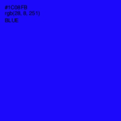 #1C08FB - Blue Color Image