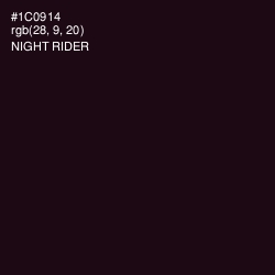 #1C0914 - Night Rider Color Image