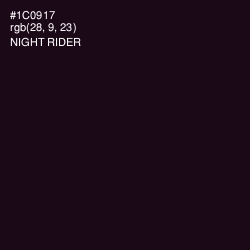 #1C0917 - Night Rider Color Image