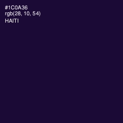 #1C0A36 - Haiti Color Image