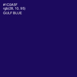 #1C0A5F - Gulf Blue Color Image