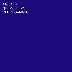 #1C0A7D - Deep Koamaru Color Image