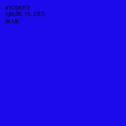 #1C0AED - Blue Color Image