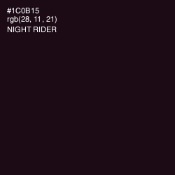 #1C0B15 - Night Rider Color Image