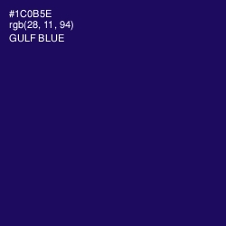 #1C0B5E - Gulf Blue Color Image