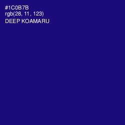 #1C0B7B - Deep Koamaru Color Image