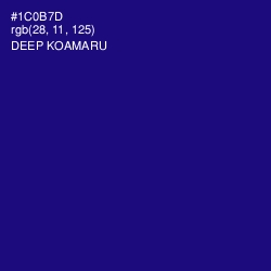 #1C0B7D - Deep Koamaru Color Image