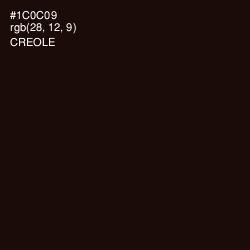 #1C0C09 - Creole Color Image