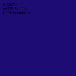 #1C0C74 - Deep Koamaru Color Image