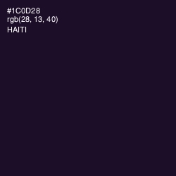 #1C0D28 - Haiti Color Image