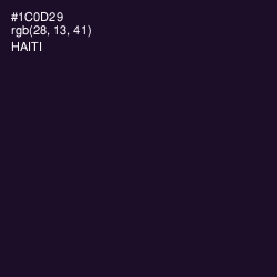#1C0D29 - Haiti Color Image