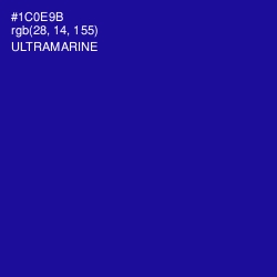 #1C0E9B - Ultramarine Color Image