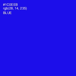 #1C0EEB - Blue Color Image