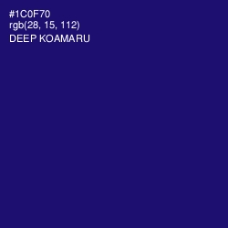 #1C0F70 - Deep Koamaru Color Image