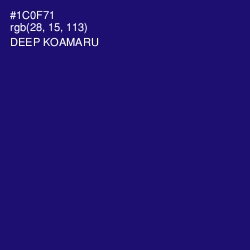 #1C0F71 - Deep Koamaru Color Image