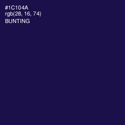#1C104A - Bunting Color Image