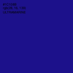 #1C108B - Ultramarine Color Image