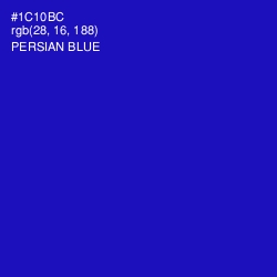 #1C10BC - Persian Blue Color Image