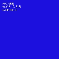 #1C10DE - Dark Blue Color Image