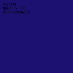 #1C1170 - Deep Koamaru Color Image
