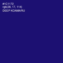 #1C1172 - Deep Koamaru Color Image