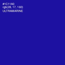 #1C11A0 - Ultramarine Color Image