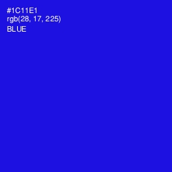 #1C11E1 - Blue Color Image