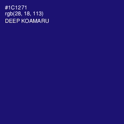 #1C1271 - Deep Koamaru Color Image